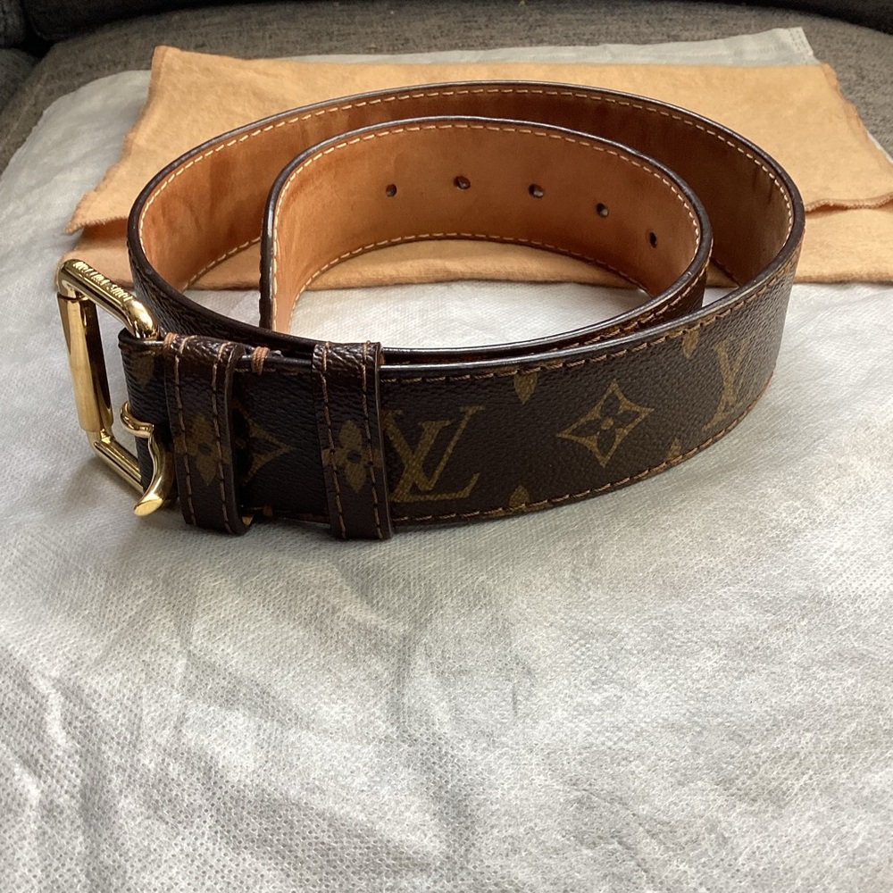 LOUIS VUITTON Monogram Belt - 80-32